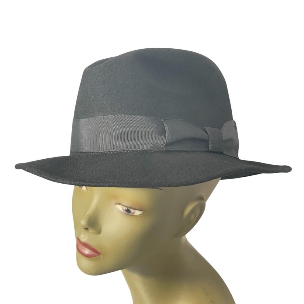 Alberto Celini Untouchables Men’s Black Wool Fedora Designed In Italy Hat Sz XL